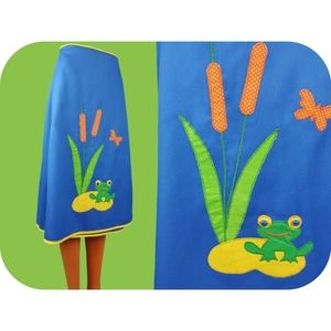 SOLD Vintage frog wrap skirt